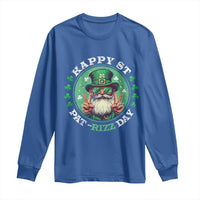 Happy St Pat Rizz Day Long Sleeve Shirt Leprechaun St Patrick's Day Shamrock