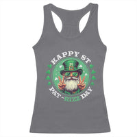 Happy St Pat Rizz Day Racerback Tank Top Leprechaun St Patrick's Day Shamrock