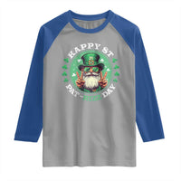Happy St Pat Rizz Day Raglan Shirt Leprechaun St Patrick's Day Shamrock