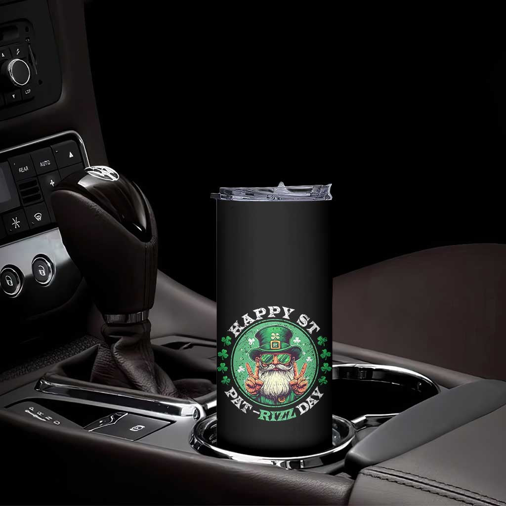 Happy St Pat Rizz Day Skinny Tumbler Leprechaun St Patrick's Day Shamrock