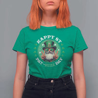 Happy St Pat Rizz Day T Shirt For Women Leprechaun St Patrick's Day Shamrock