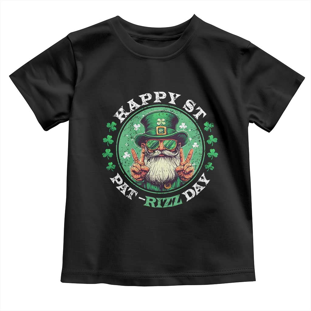 Happy St Pat Rizz Day Toddler T Shirt Leprechaun St Patrick's Day Shamrock