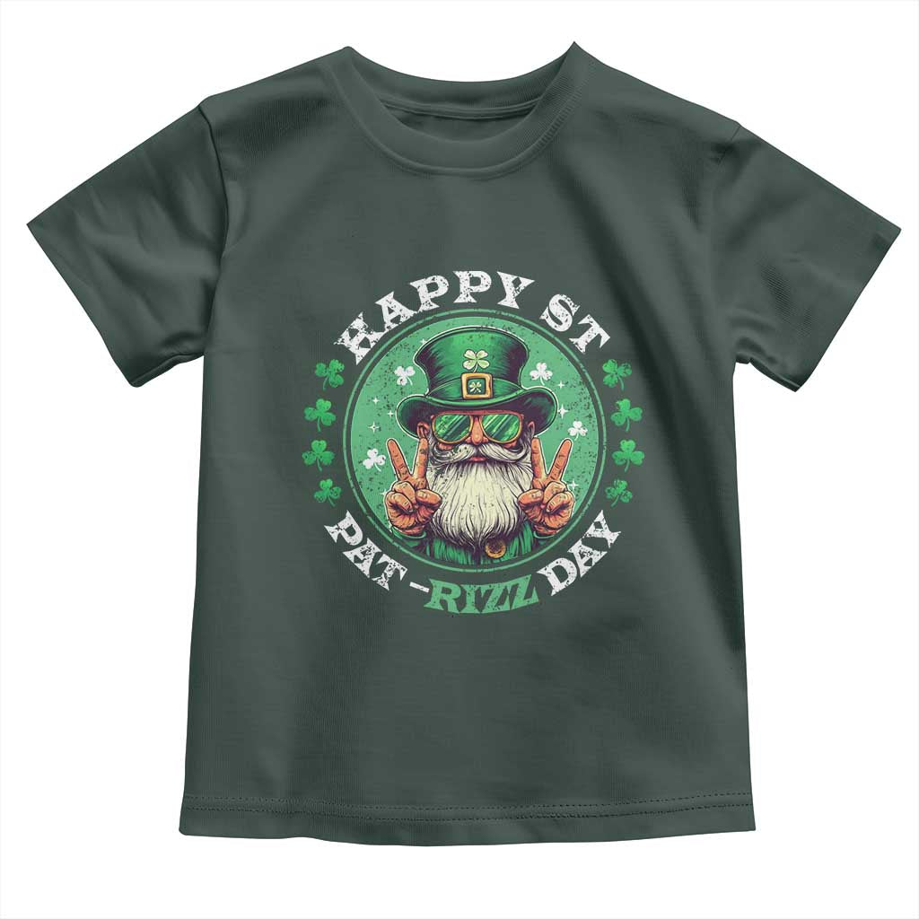 Happy St Pat Rizz Day Toddler T Shirt Leprechaun St Patrick's Day Shamrock