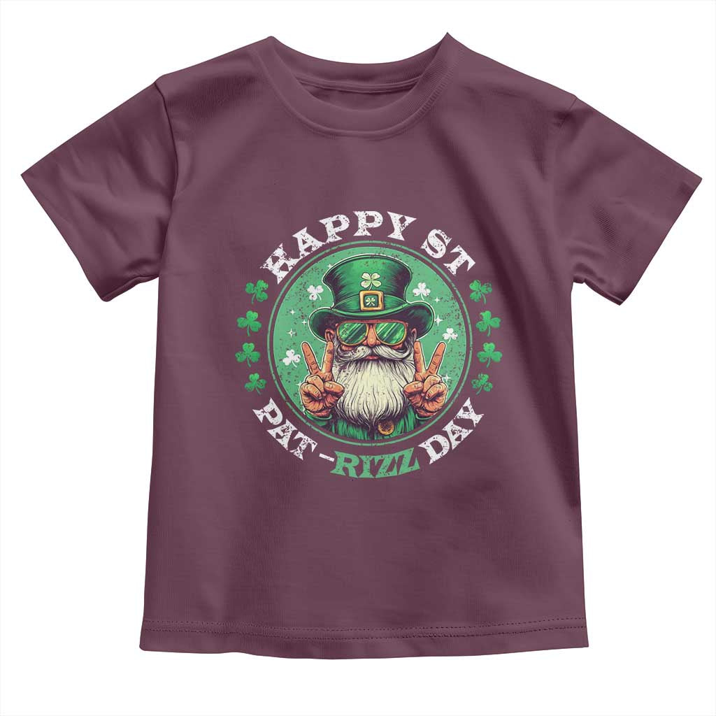 Happy St Pat Rizz Day Toddler T Shirt Leprechaun St Patrick's Day Shamrock