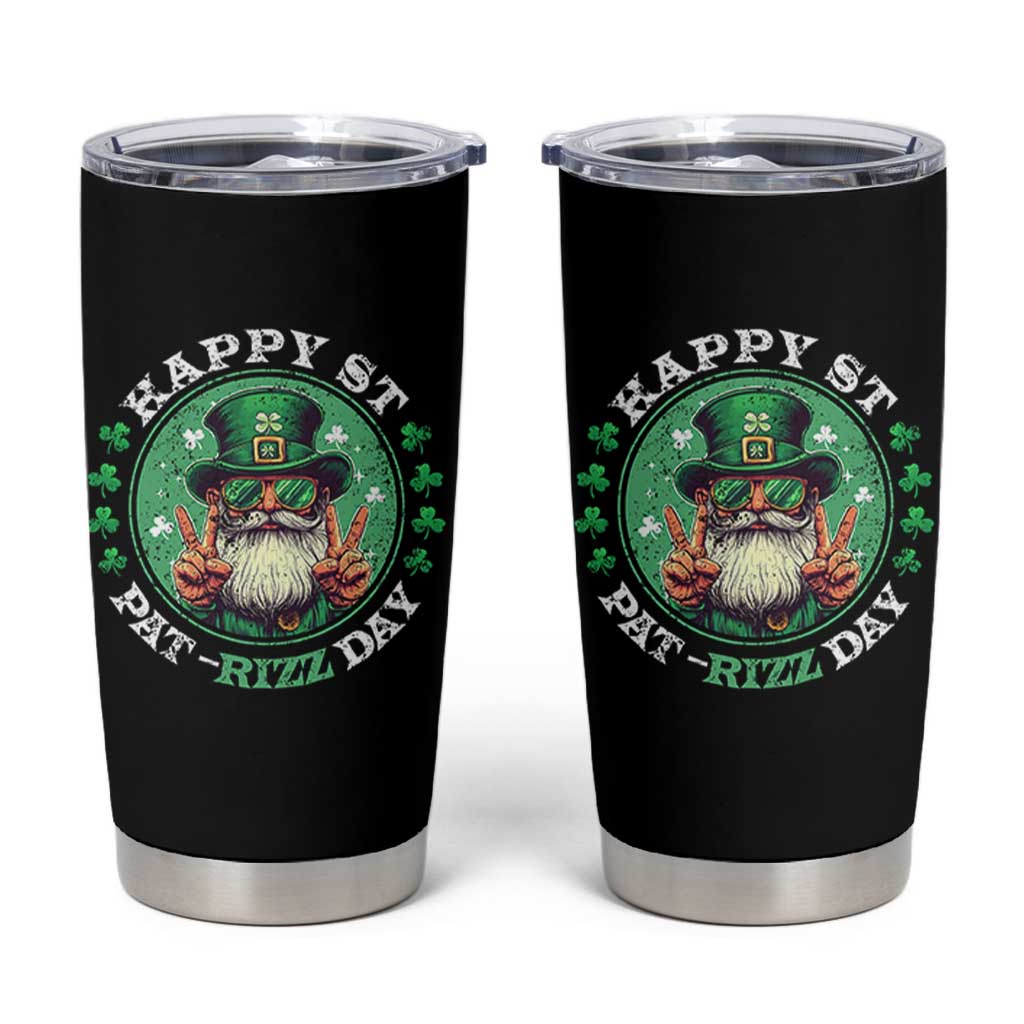 Happy St Pat Rizz Day Tumbler Cup Leprechaun St Patrick's Day Shamrock