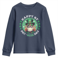 Happy St Pat Rizz Day Youth Sweatshirt Leprechaun St Patrick's Day Shamrock