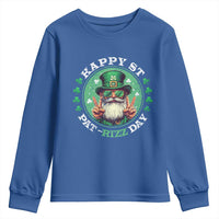 Happy St Pat Rizz Day Youth Sweatshirt Leprechaun St Patrick's Day Shamrock