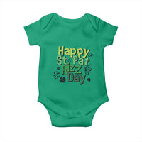 Funny Skibidi St Patrick's Day Baby Onesie Happy St Pat Rizz Day Shamrock