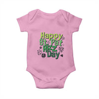 Funny Skibidi St Patrick's Day Baby Onesie Happy St Pat Rizz Day Shamrock