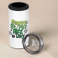 Funny Skibidi St Patrick's Day 4 in 1 Can Cooler Tumbler Happy St Pat Rizz Day Shamrock
