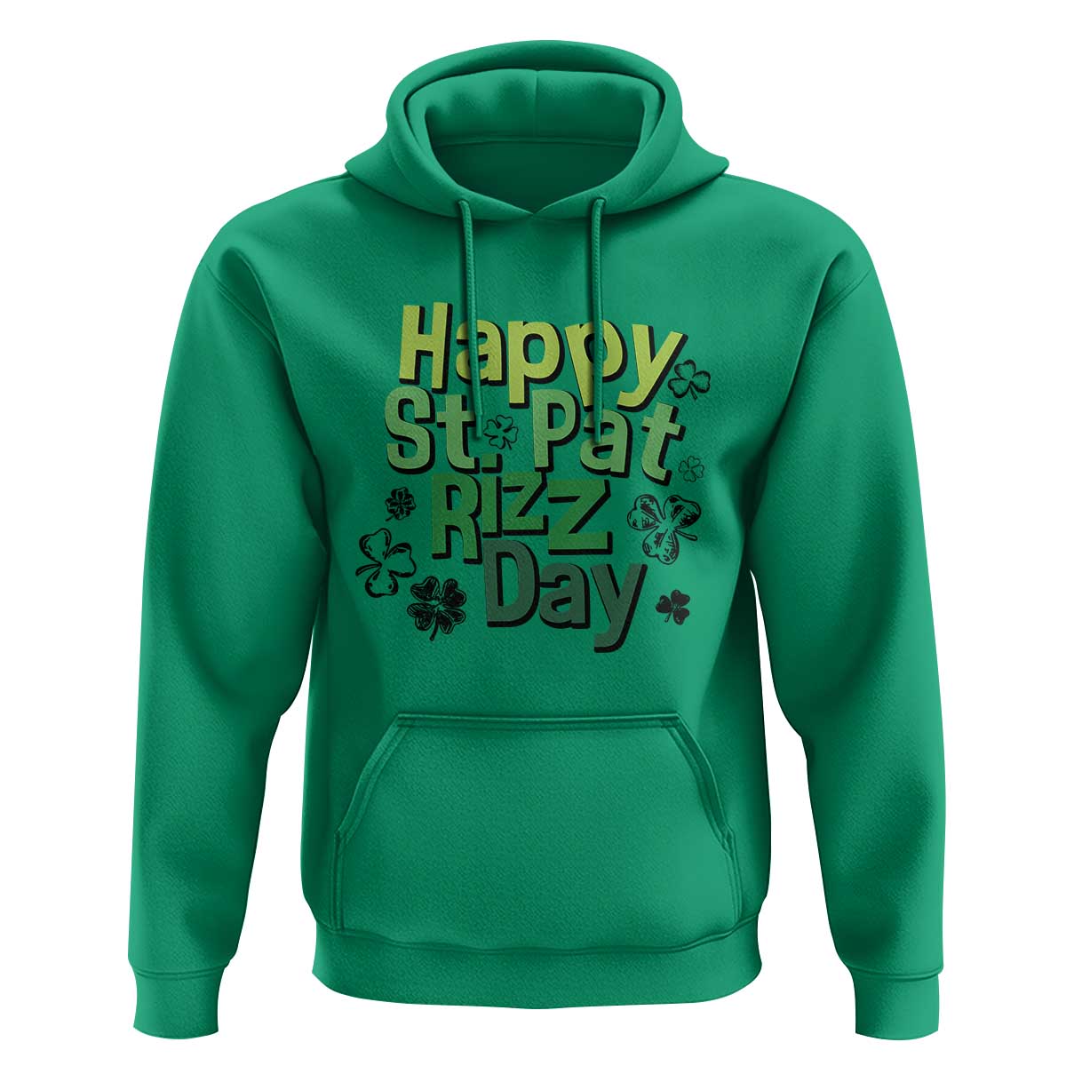 Funny Skibidi St Patrick's Day Hoodie Happy St Pat Rizz Day Shamrock