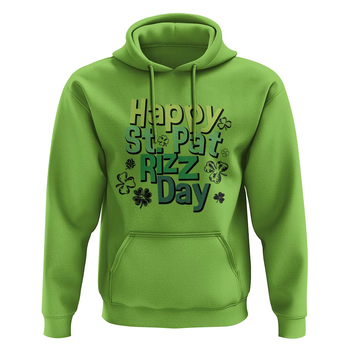 Funny Skibidi St Patrick's Day Hoodie Happy St Pat Rizz Day Shamrock