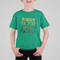 Funny Skibidi St Patrick's Day T Shirt For Kid Happy St Pat Rizz Day Shamrock