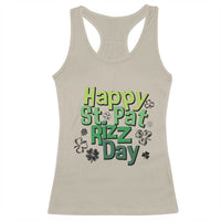 Funny Skibidi St Patrick's Day Racerback Tank Top Happy St Pat Rizz Day Shamrock