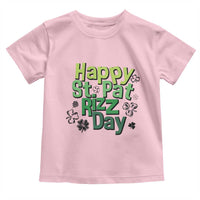 Funny Skibidi St Patrick's Day Toddler T Shirt Happy St Pat Rizz Day Shamrock