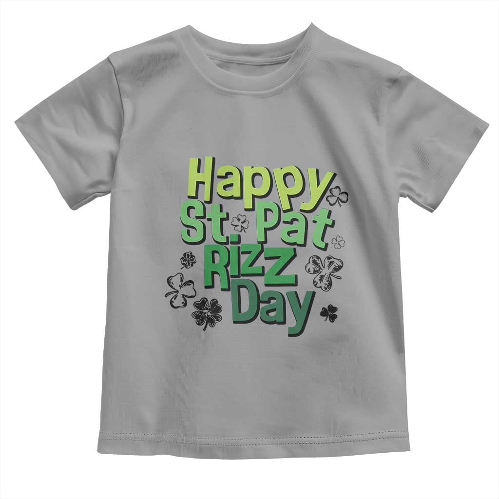Funny Skibidi St Patrick's Day Toddler T Shirt Happy St Pat Rizz Day Shamrock