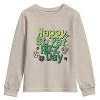 Funny Skibidi St Patrick's Day Youth Sweatshirt Happy St Pat Rizz Day Shamrock