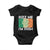 Funny St Patrick's Day Rizz Me I'm Irish Baby Onesie Shamrock Ireland Flag