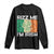 Funny St Patrick's Day Rizz Me I'm Irish Long Sleeve Shirt Shamrock Ireland Flag