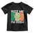 Funny St Patrick's Day Rizz Me I'm Irish Toddler T Shirt Shamrock Ireland Flag