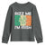 Funny St Patrick's Day Rizz Me I'm Irish Youth Sweatshirt Shamrock Ireland Flag