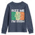 Funny St Patrick's Day Rizz Me I'm Irish Youth Sweatshirt Shamrock Ireland Flag