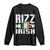 Funny Rizz Me I'm Irish Long Sleeve Shirt St Patrick's Day Vintage Ireland Flag