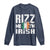 Funny Rizz Me I'm Irish Long Sleeve Shirt St Patrick's Day Vintage Ireland Flag