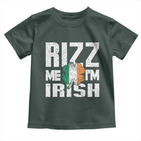 Funny Rizz Me I'm Irish Toddler T Shirt St Patrick's Day Vintage Ireland Flag