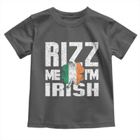 Funny Rizz Me I'm Irish Toddler T Shirt St Patrick's Day Vintage Ireland Flag
