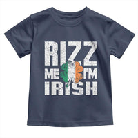 Funny Rizz Me I'm Irish Toddler T Shirt St Patrick's Day Vintage Ireland Flag