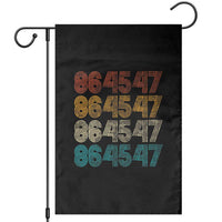 Funny Vintage 80s Style 86 45 47 Retro Stripes Garden Flag - Wonder Print Shop