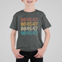 Funny Vintage 80s Style 86 45 47 Retro Stripes T Shirt For Kid