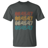Funny Vintage 80s Style 86 45 47 Retro Stripes T Shirt