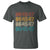 Funny Vintage 80s Style 86 45 47 Retro Stripes T Shirt