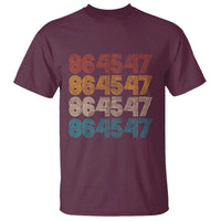 Funny Vintage 80s Style 86 45 47 Retro Stripes T Shirt