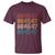 Funny Vintage 80s Style 86 45 47 Retro Stripes T Shirt