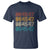 Funny Vintage 80s Style 86 45 47 Retro Stripes T Shirt