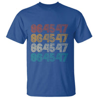 Funny Vintage 80s Style 86 45 47 Retro Stripes T Shirt