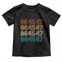Funny Vintage 80s Style 86 45 47 Retro Stripes Toddler T Shirt