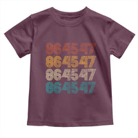 Funny Vintage 80s Style 86 45 47 Retro Stripes Toddler T Shirt