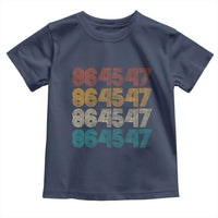 Funny Vintage 80s Style 86 45 47 Retro Stripes Toddler T Shirt