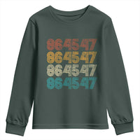 Funny Vintage 80s Style 86 45 47 Retro Stripes Youth Sweatshirt