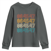 Funny Vintage 80s Style 86 45 47 Retro Stripes Youth Sweatshirt