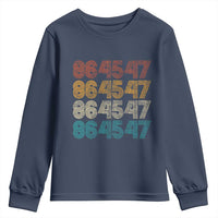 Funny Vintage 80s Style 86 45 47 Retro Stripes Youth Sweatshirt