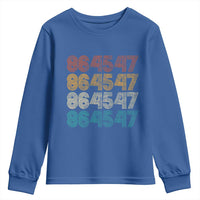 Funny Vintage 80s Style 86 45 47 Retro Stripes Youth Sweatshirt