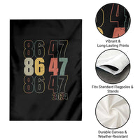 Funny Vintage 80s Style 86 47 2024 Retro Garden Flag - Wonder Print Shop