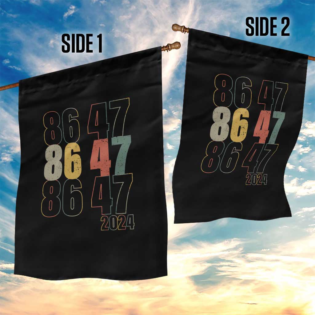 Funny Vintage 80s Style 86 47 2024 Retro Garden Flag - Wonder Print Shop