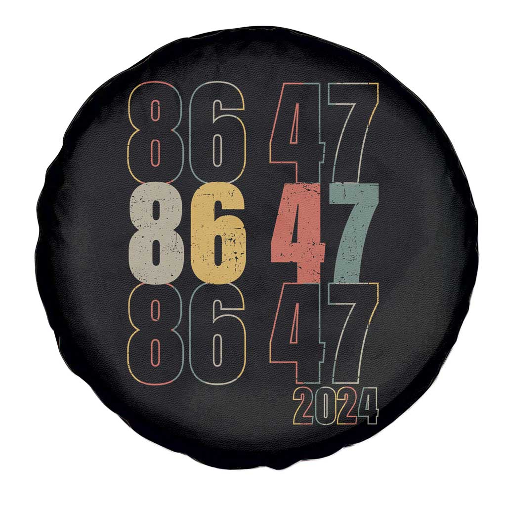 Funny Vintage 80s Style 86 47 2024 Retro Spare Tire Cover