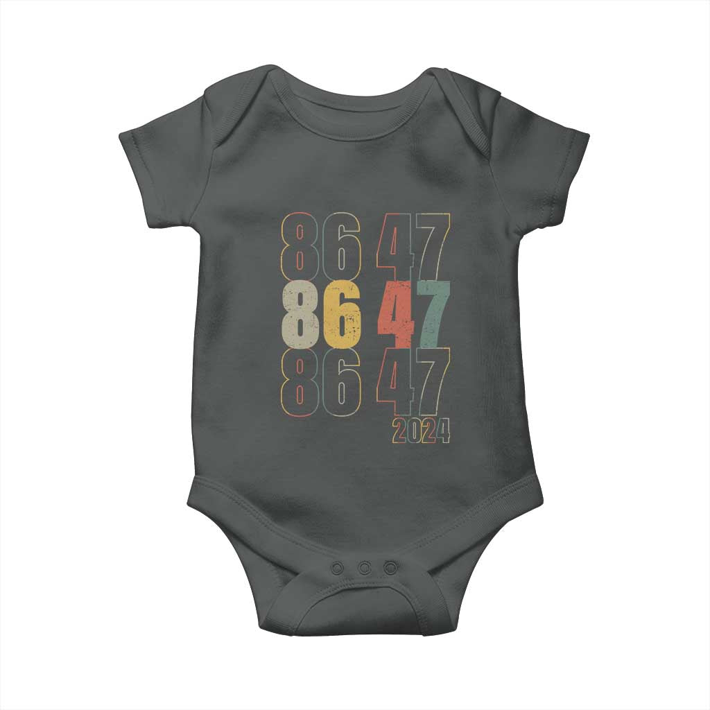 Funny Vintage 80s Style 86 47 2024 Retro Baby Onesie